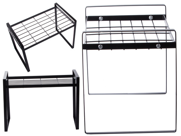 Einstöckiges metallregal für küchenarbeitsplatte küchenorganisator dachbodenständer