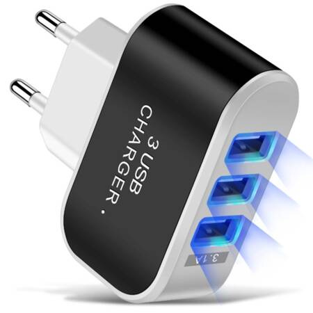 High-speed 5w 3 x usb quick charge 3.0 universal charger 3.1a