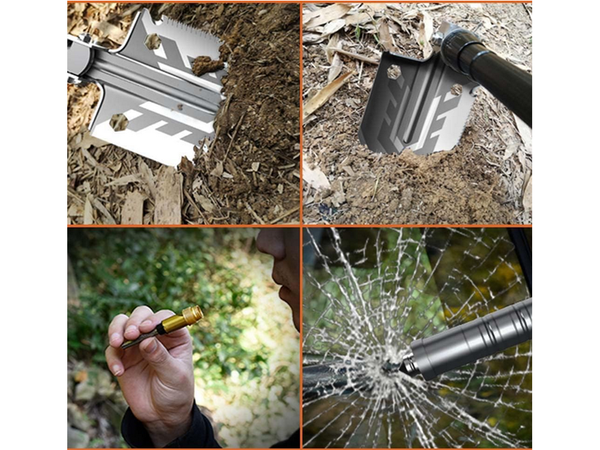 Skladacia lopata vojenský kufor píla multifunkčné prežitie nevyhnutné