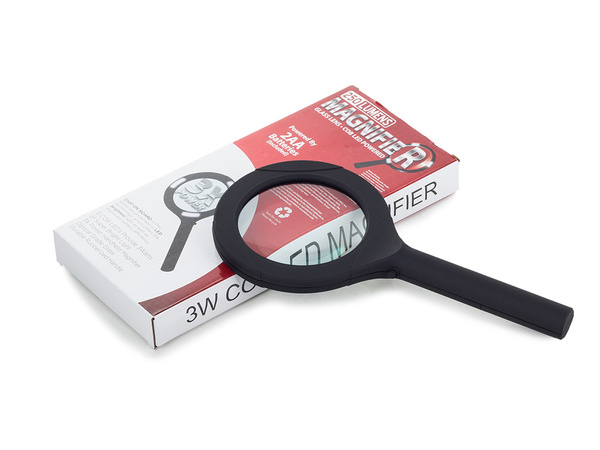 Rokas lasīšanas lupa 3x smd diodes stikls