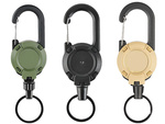 PORTE-CLÉS RÉTRACTABLE CORDE AVEC CEINTURE RÉTRACTABLE MOUSQUETON