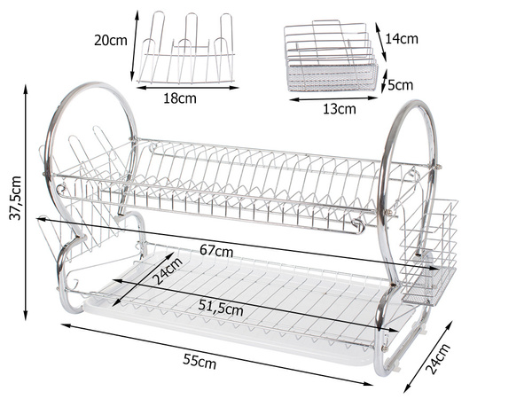 Standtrockner mit doppeltropfenentleerung