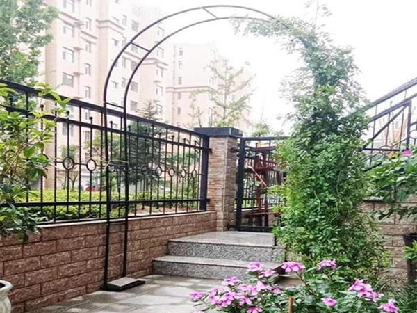 Kerti pergola virágtartó mászó növényekhez ív rózsákhoz borostyán fém fém