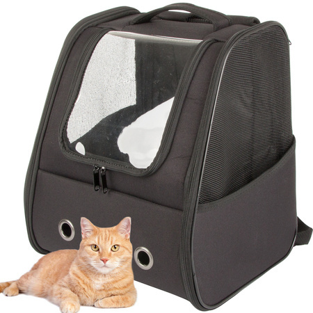 Tragetasche rucksack für katze hund kaninchen fenster zurück belüftet