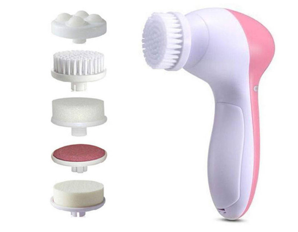 Brosse de massage électrique 5 en 1 pour le nettoyage de la peau