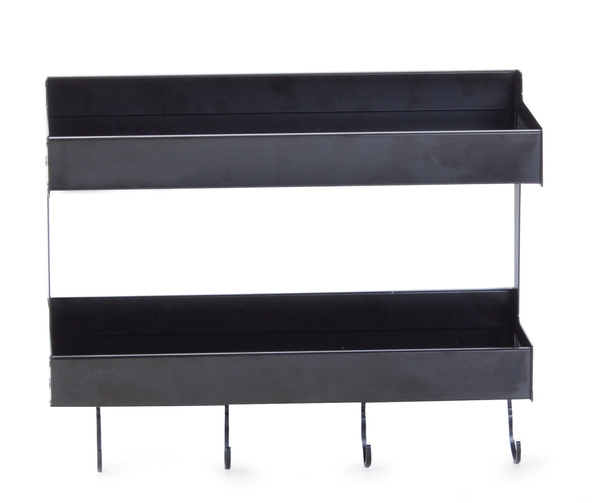 Kitchen wall-hung shelf double hanger