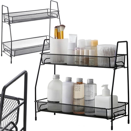 Kitchen shelf kitchen organiser standing two-tier loft spice rack