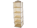 Wardrobe organiser hanging shelf with 5 shelves 100cm