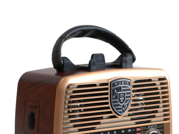 Radio przenośne kuchenne retro radio fm am bluetooth usb akumulator antena
