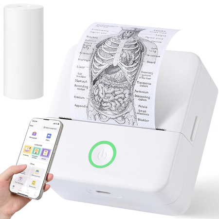 Mini imprimante thermique sans fil portable pour photos et notes