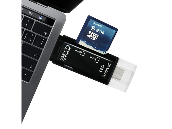 Čtečka karet sd microsd tf usb usb-c micro usb otg