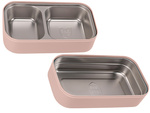 Śniadaniówka z przegródkami piętrowy pojemnik xxl sztućce lunchbox 1400ml