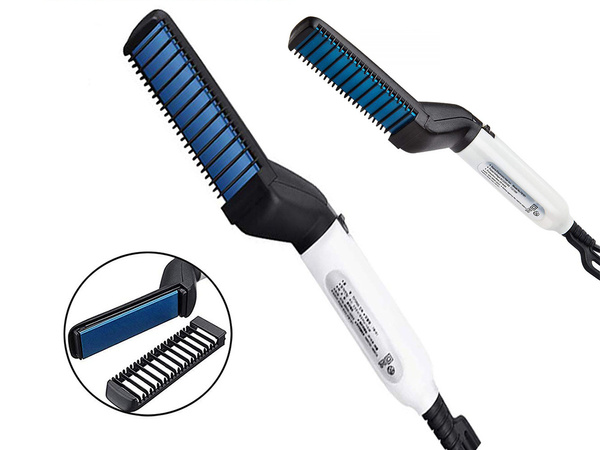 Lisseur barbe et cheveux peigne brosse