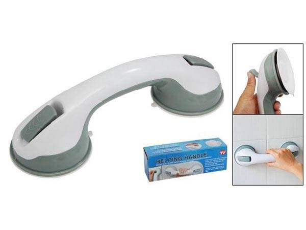 Bathroom suction cup holder handrail