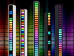 Usb ledid heli vastus mitmevärviline neoon rgb viinud riba vilgub 18 režiimi