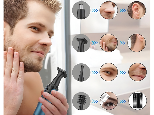 Ureche nas trimmer ureche păr remover sprânceană aparat de ras 3in1