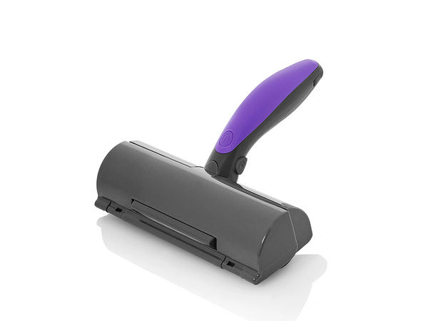 Brush roller for cleaning dog hair led