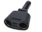 Szivargyújtó elosztó töltő 2 usb