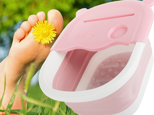 Bol de massage pour les pieds nubs pliables en silicone