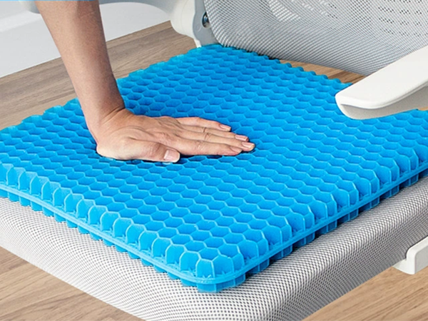 Orthopedic gel cushion for car seats