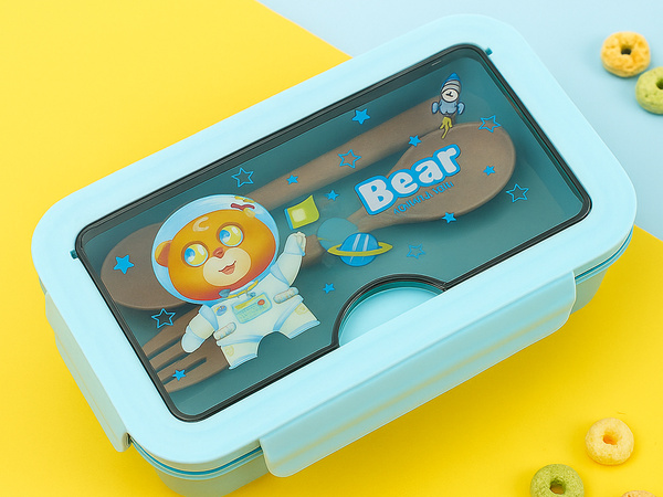 Lunchbox caja para el desayuno contenedor para el desayuno para el colegio separadores cubiertos