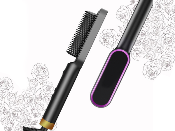 Hair straightener hair straightening brush