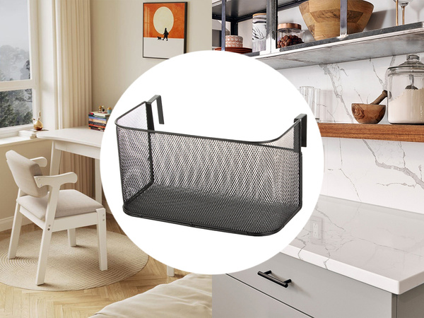 KOSÁR FÉM AJTÓRA AKASZTHATÓ SZERVEZŐ KONYHAI AKASZTÓS POLC