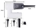 Bezdrôtový vysávač 2v1 ručný fukár trysky usb filter