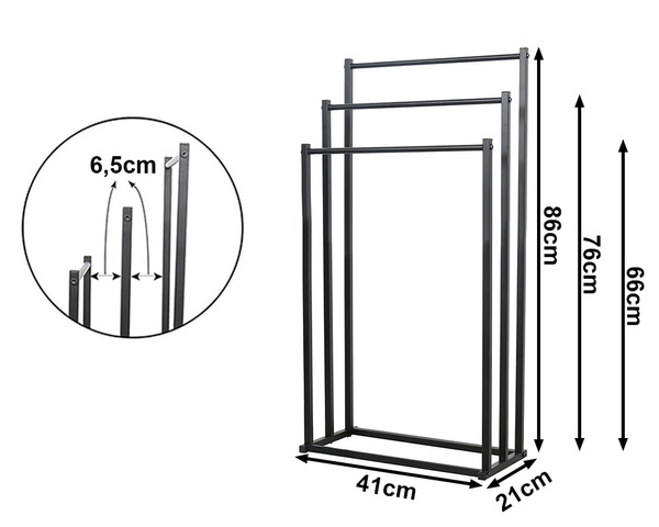 Baie prosop rack loft metal suport pentru baie uscător