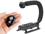Vlogging-kit videoaufnahme stativ mikrofon telefonhalter