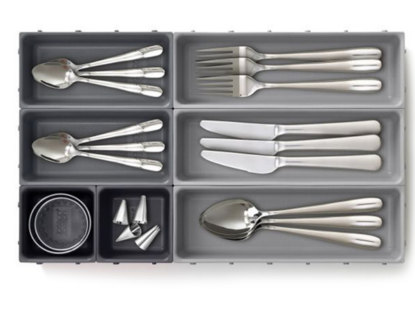 Kitchen organiser for cutlery drawer container