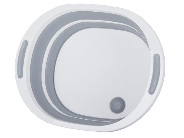 Silikon-faltschüssel mit abfluss spülbrett