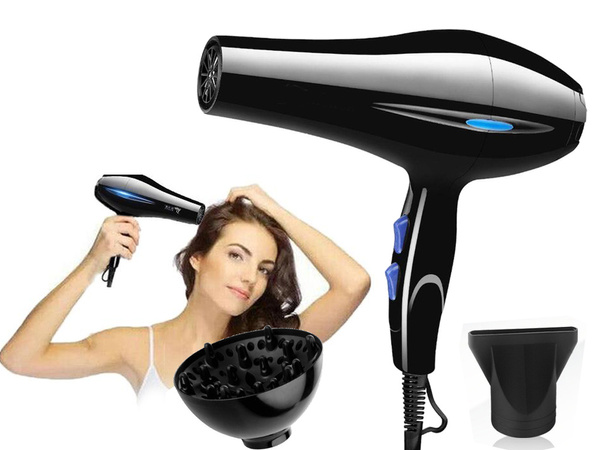 Hair dryer control ionisation diffuser