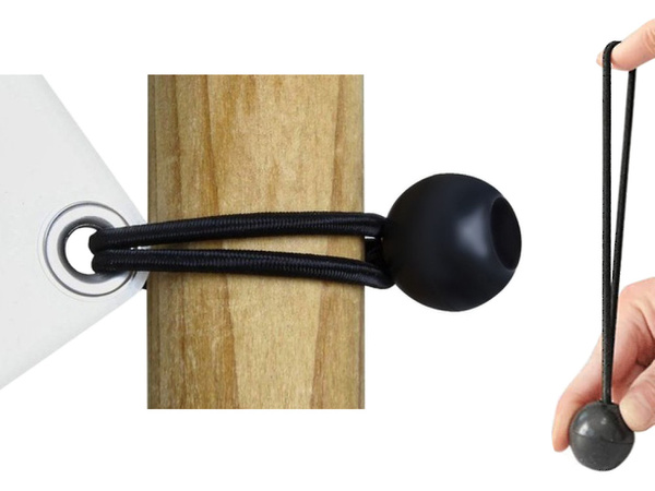 Jeu de caoutchoucs avec une boule pour fixer la tension du plendeka 10