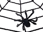 Umelý veľký pavúk čierna halloween dekorácie