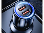 2xusb quickcharge 3.0 car charger for cigarette lighter sockets