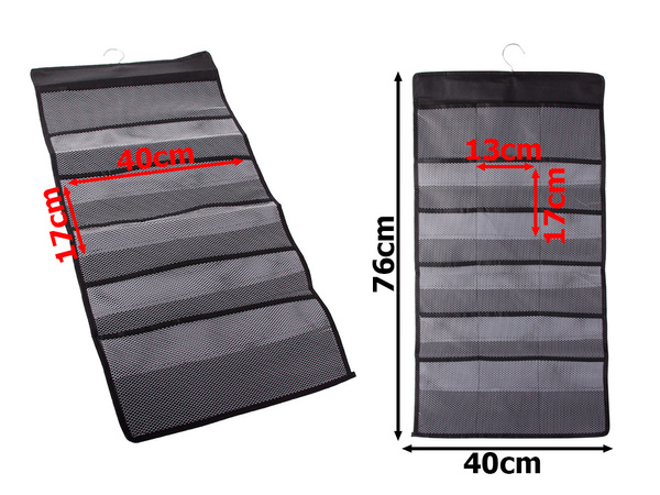 Apakšveļas organizators piekaramais skapis divpusējs 24 kabatas