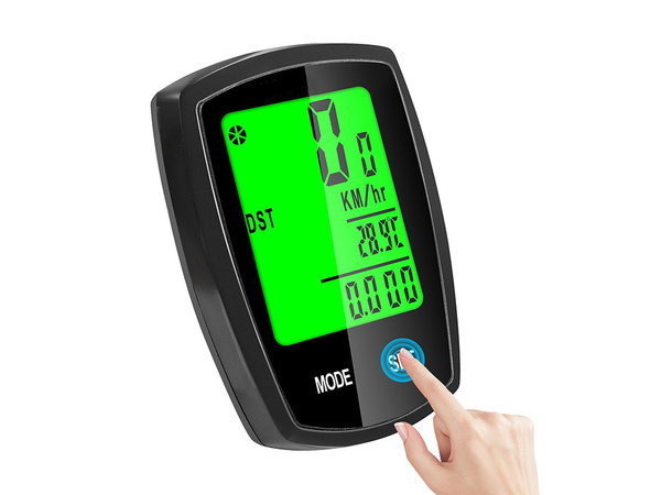 Wireless bike counter lcd speedometer