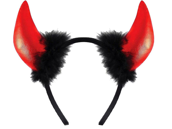 Čelenka diabolské rohy halloween karneval
