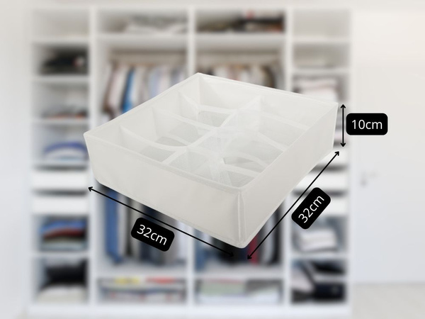 Unterwäsche-organizer für kleiderschrank-schublade 8 fächer