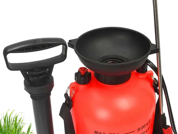 Tlačni razpršilnik vrtni ročni razpršilnik dolga kopja 5l jermen