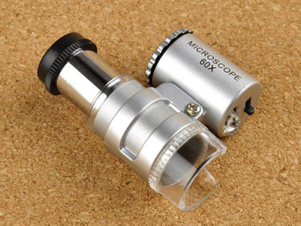 Mikroskop 60x 2 led professzionális lumpa ékszerészek számára