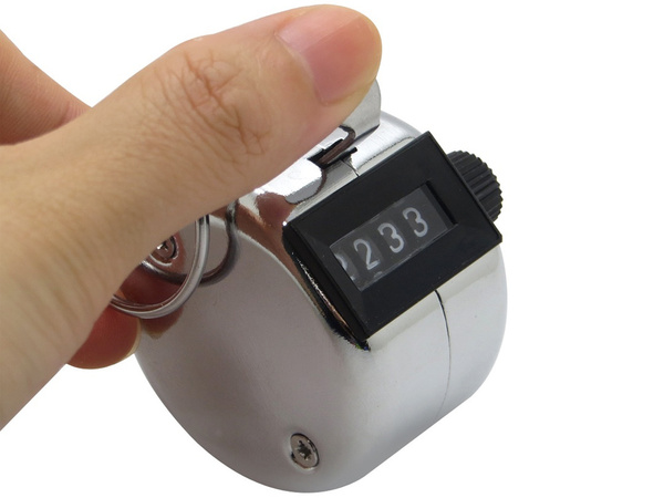 Hand clicker mechanical pedometer counter
