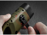 DYNAMO SOLAR TORCH 3 LED KINETIC HAND CRANK CLIP