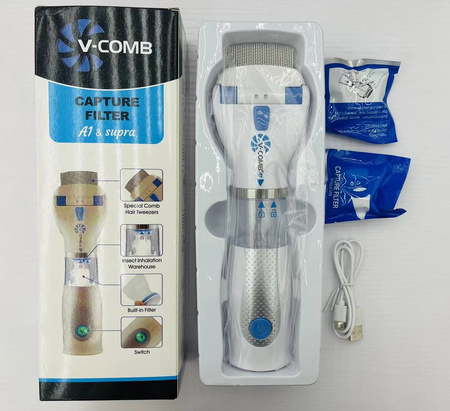 Lice comb removes fleas electric filter vacuum cleaner terminator