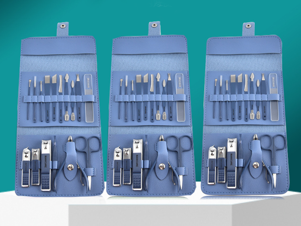 Nagelset maniküre- und pediküre-etui mit 16 teilen