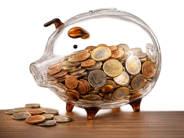 LARGE BROWN PIGGY BANK (36)