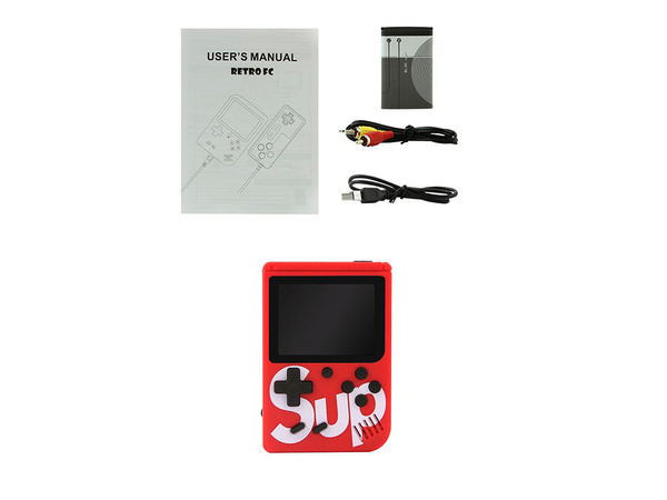 Mini console portable retro jeu 400 jeux 3.0 tv game box jeux