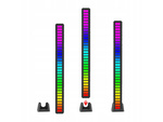 USB VIEDOL ZVUKOVÁ ODOZVA VIACFAREBNÉ NEÓNOVÉ RGB BATÉRIE