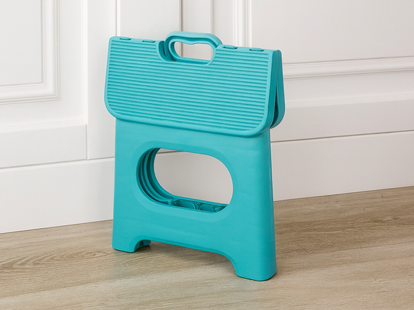 Skládací plastová stolička kuchyňská stolička podnožka ruční odolná